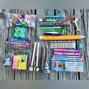 Teacher Kid Drawing Craft Lot CRAYOLA Twistable Crayon Funny Pen Pencils Erasers